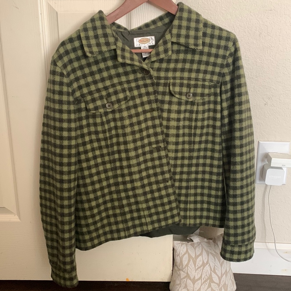 Talbots plaid jacket